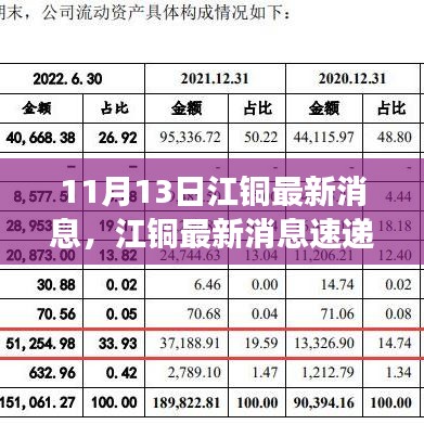 江銅最新動(dòng)態(tài)與行業(yè)進(jìn)展速遞，11月13日更新