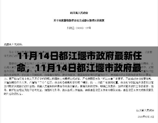 都江堰市政府新任領導團隊的展望與期待，最新任命揭曉，未來可期！