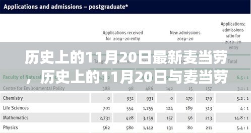 11月20日與麥當勞的新舊交替，歷史與變遷的探討