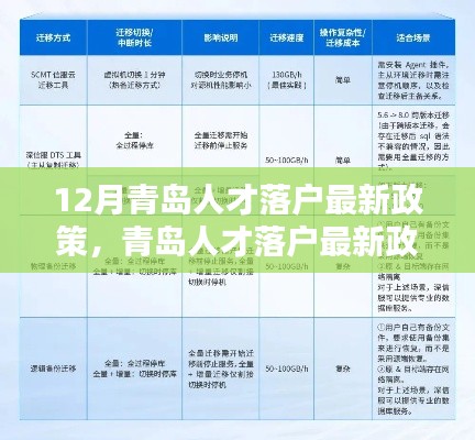 青島人才落戶最新政策解析，特性、體驗、競品對比及用戶群體深度分析