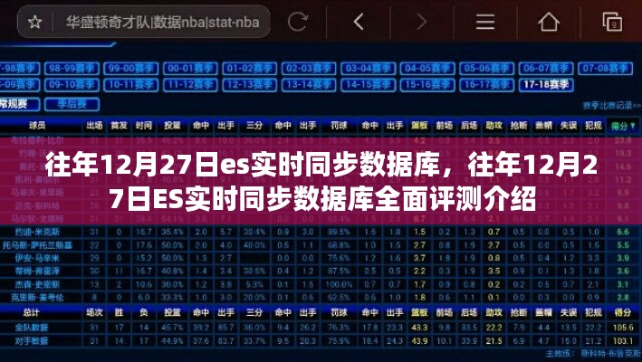 往年12月27日ES實時同步數(shù)據(jù)庫，全面評測與介紹