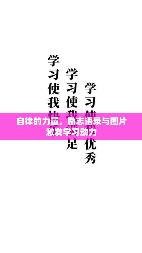 自律的力量，勵(lì)志語錄與圖片激發(fā)學(xué)習(xí)動(dòng)力