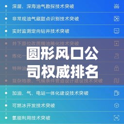 圓形風(fēng)口公司權(quán)威排名榜單揭曉！