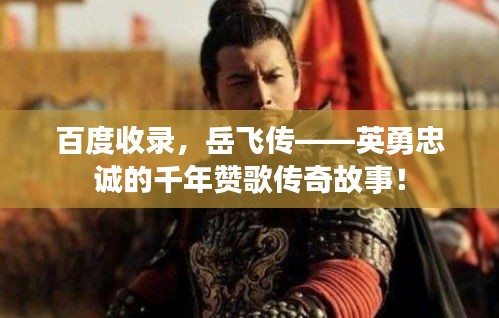 百度收錄，岳飛傳——英勇忠誠的千年贊歌傳奇故事！