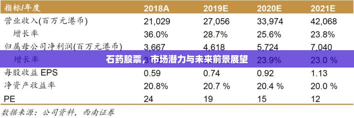 石藥股票，市場(chǎng)潛力與未來前景展望